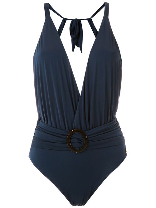Swimsuit with buckle detail - Blue