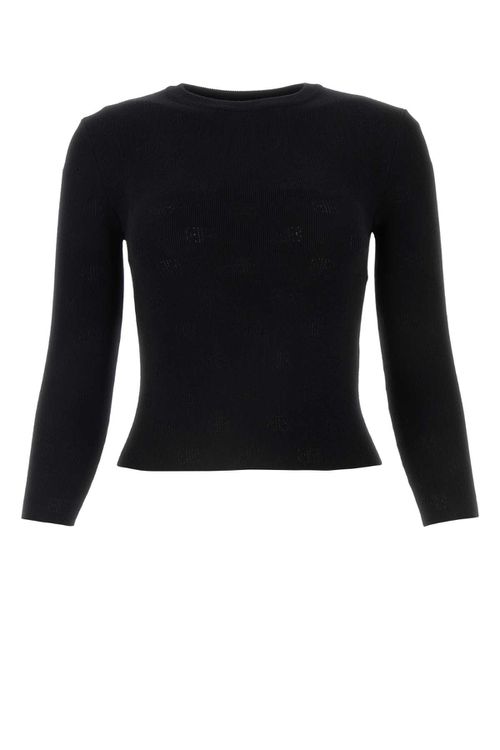 Black Wool Blend Sweater