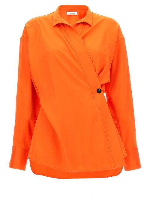 Satin Asymmetric Shirt