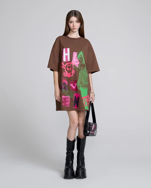 MARC JACOBS Marc Jacobs Oversized Relaxed Tee in Brown