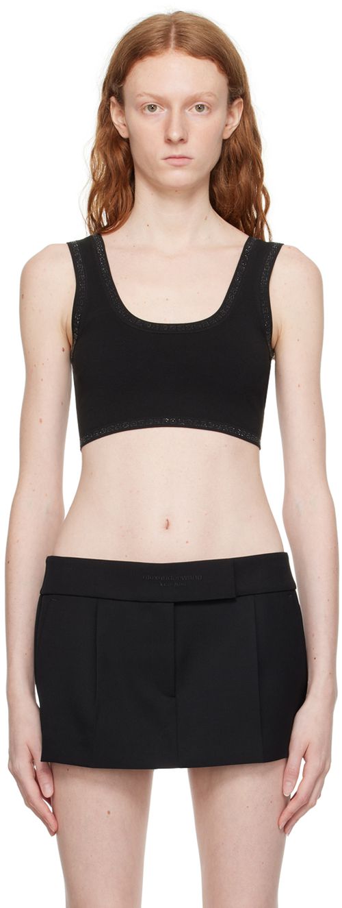 Black jersey camisole
