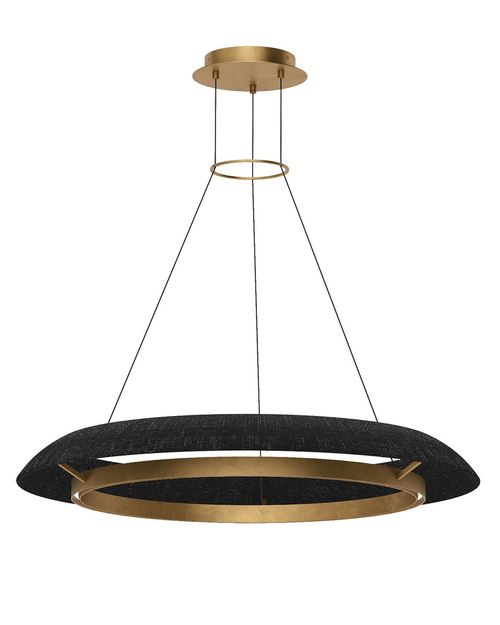 Hand Rubbed Antique Brass LED Chandelier from the Noa Collection