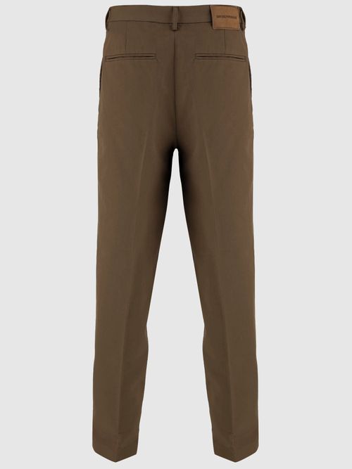 Cotton Trousers — Brown
