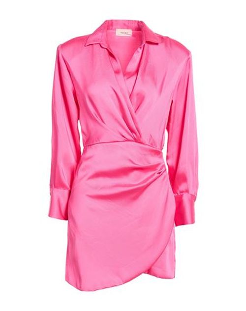 Woman Mini dress Fuchsia Size S Polyester