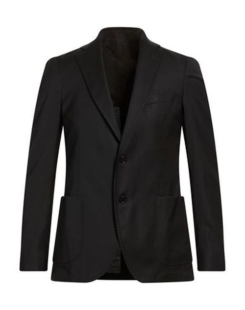 Man Blazer Black Size 38 Virgin Wool, Viscose, Elastane