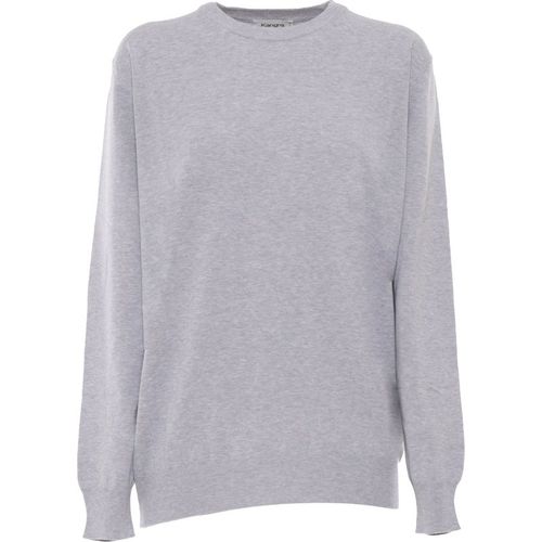 Kangra Cashmere Girocollo Rasato Calato C/Toppe Alcantara