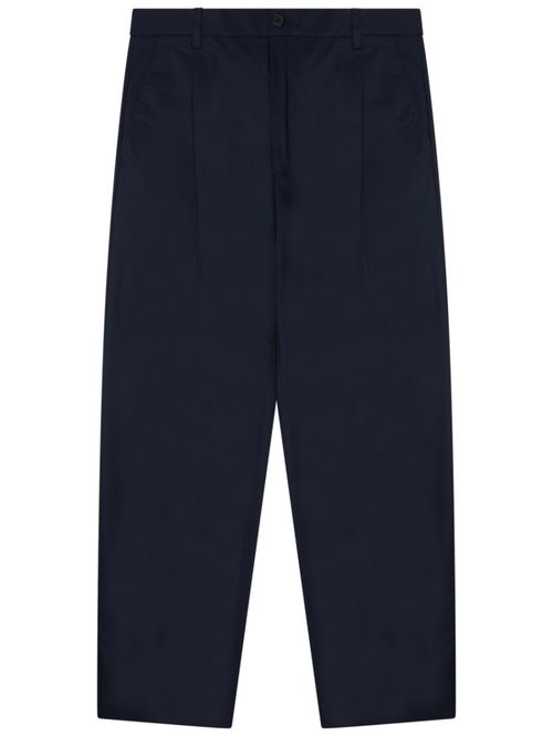 Navy Blue Relaxed Trousers