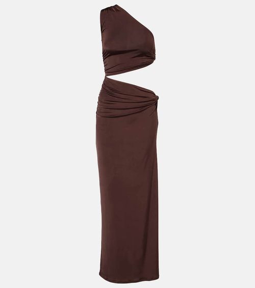 Yana cutout one-shoulder maxi dress