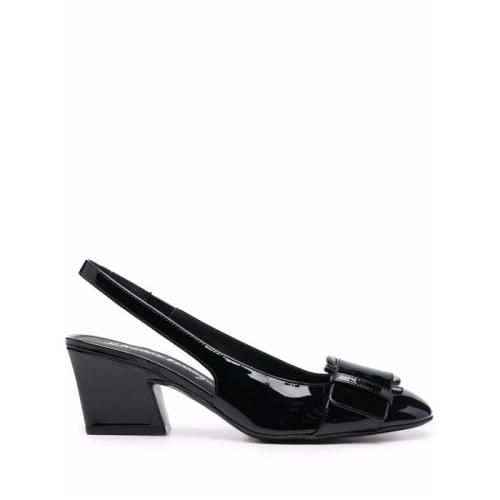 Briget 55 patent leather slingback pumps - Black