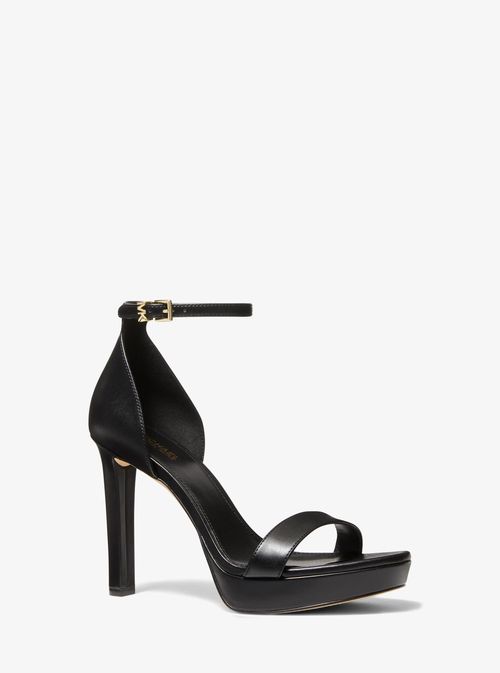 Margot Platform Sandal in Black - size 9.5