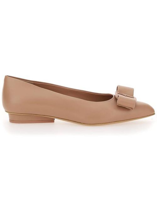 Viva 20mm bow-detail leather pumps - Pink