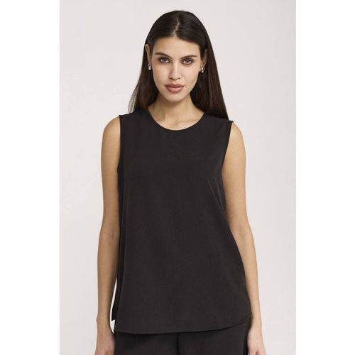 Finery London Women's Vallie Sleeveless Round Neck Vest in Black