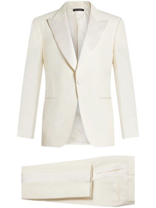 Single-breasted blazer - White