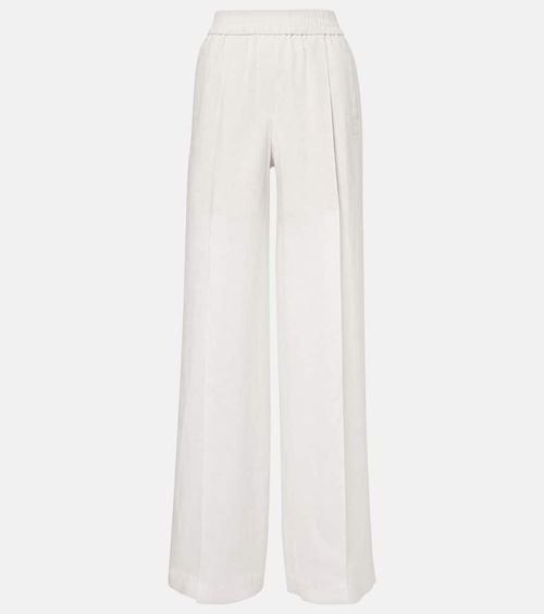 Linen wide-leg pants