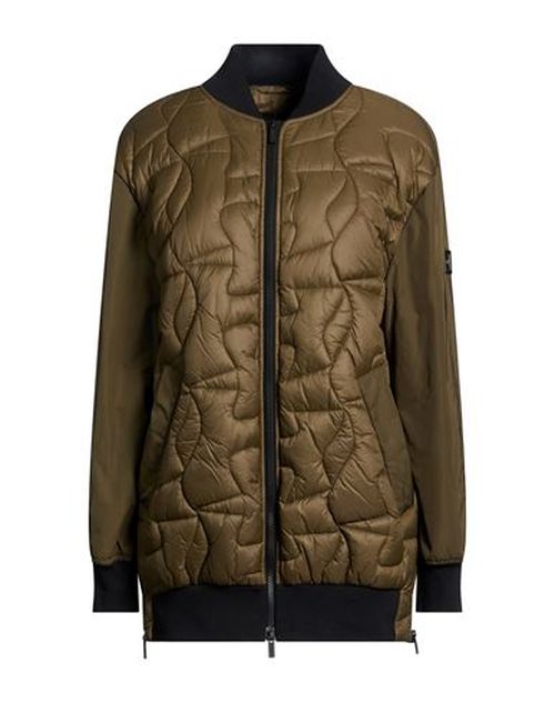 Woman Jacket Military green Size M Polyamide, Polyester, Elastane