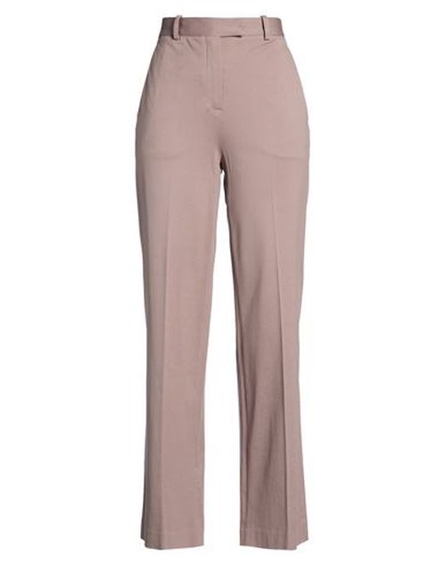 Woman Pants Taupe Size 6 Cotton, Elastane