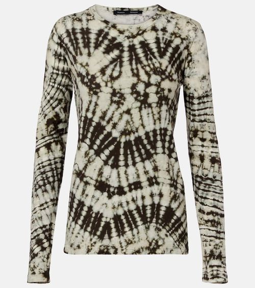 Mia tie-dye cotton jersey top