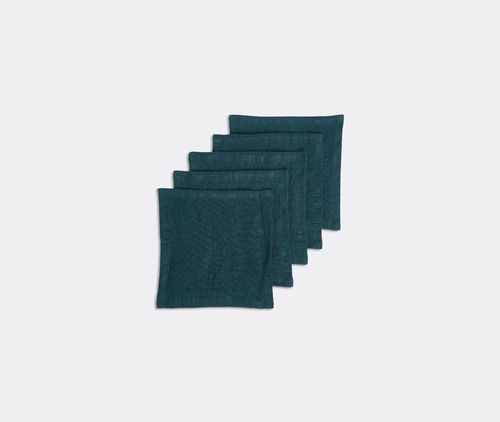 Cocktail Napkins, Set Of Five, Forest