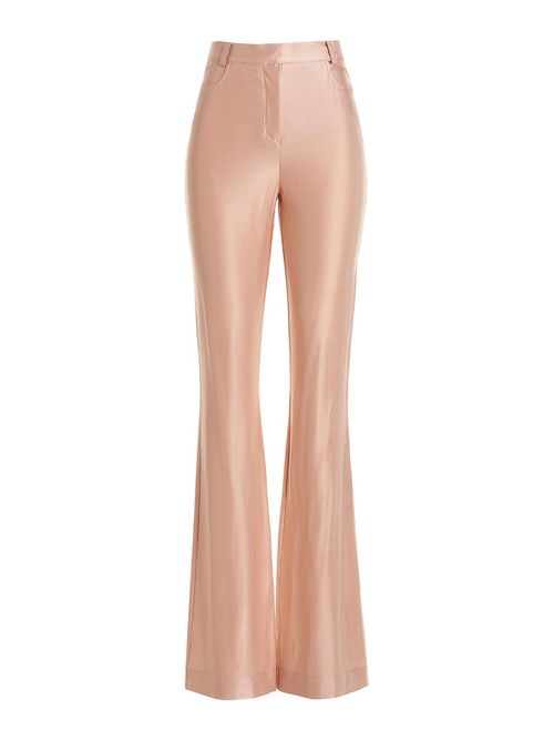 Shiny stretch pants
