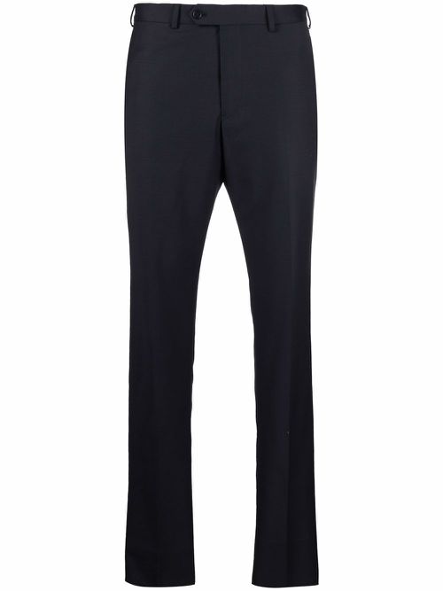 Tapered-leg tailored trousers - Blue