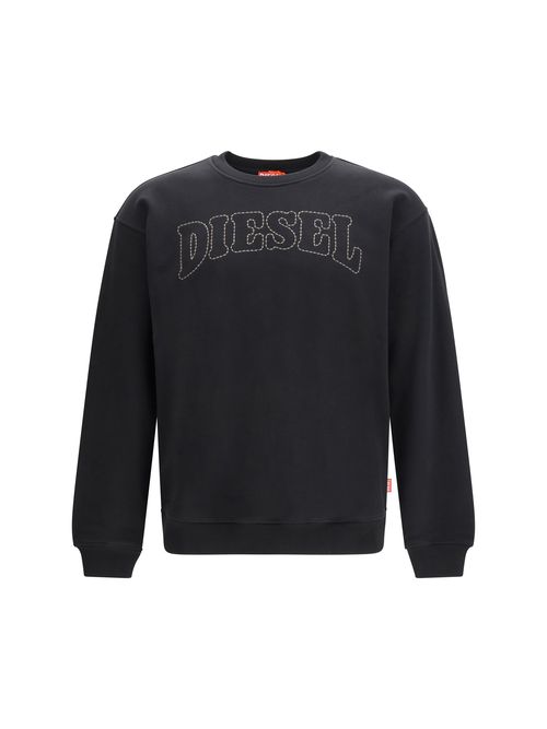 Logo-Embroidered Sweatshirt — Black
