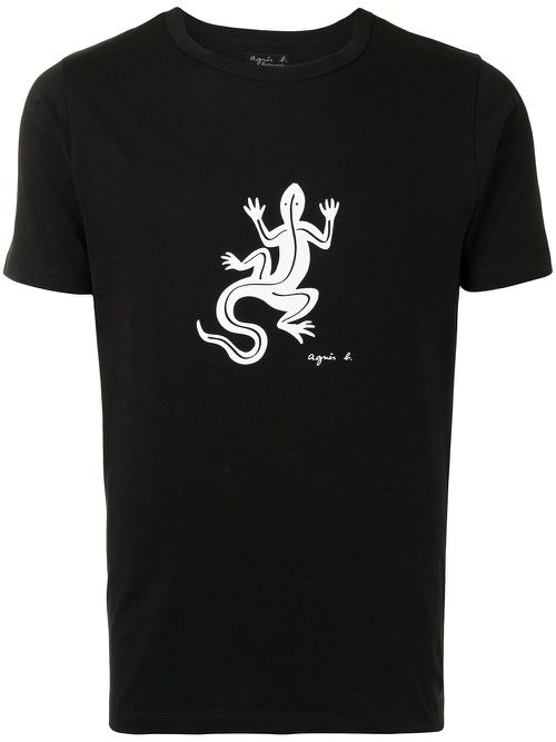 Logo-print cotton T-shirt - Black