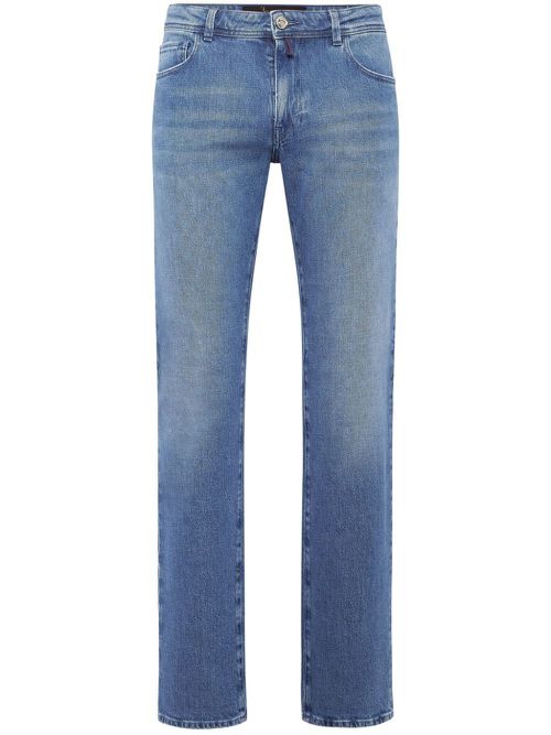 Low-rise straight-leg jeans - Blue