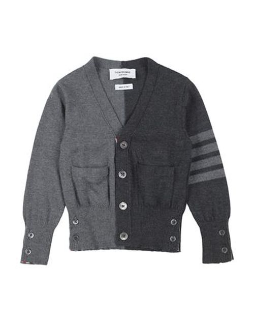 Kid Boy Cardigan Charcoal Size 10 Virgin Wool