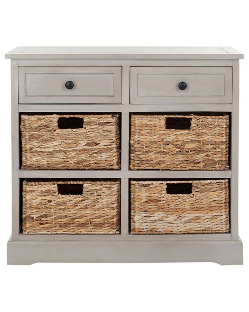 Herman Storage Unit With Wicker Baskets