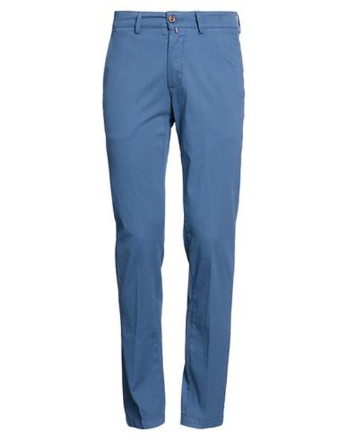 Man Pants Slate blue Size 30 Cotton, Elastane
