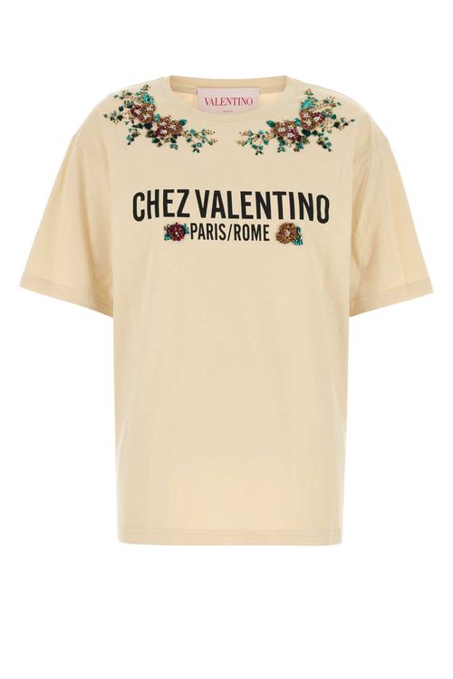 Cream Cotton T-shirt