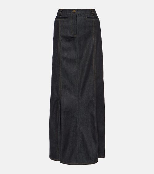 Alis denim maxi skirt
