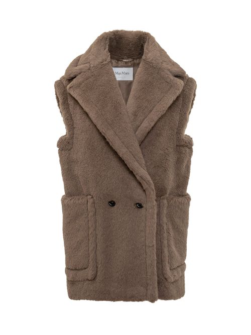 Elegant Gilet in Plush Fabric