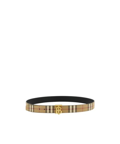 TB Buckle Checked Reversible Belt