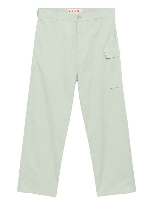 Confetti cotton trousers - Green