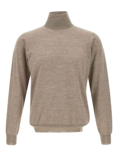 High-neck sweater - Neutrals