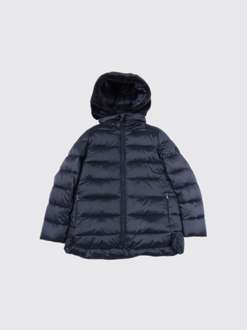 Coat Kids color Blue