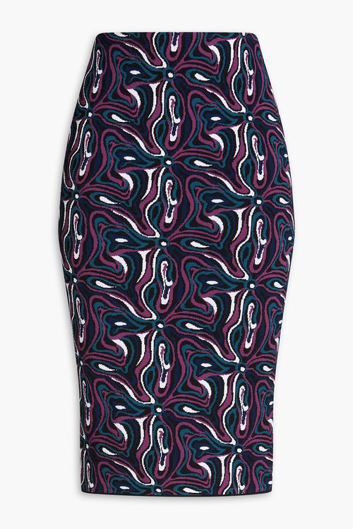 Jacquard-knit skirt