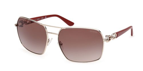 Guess GU00159 32F Women's Sunglasses Gold Size 63