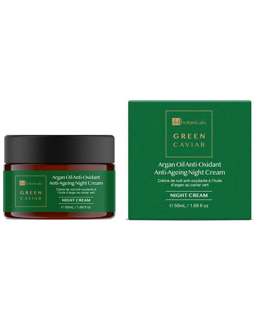 Skin Chemists Dr Botanicals 1.69oz Green Caviar & Argan Oil Anti-Oxidant Anti-Aging Night Cream