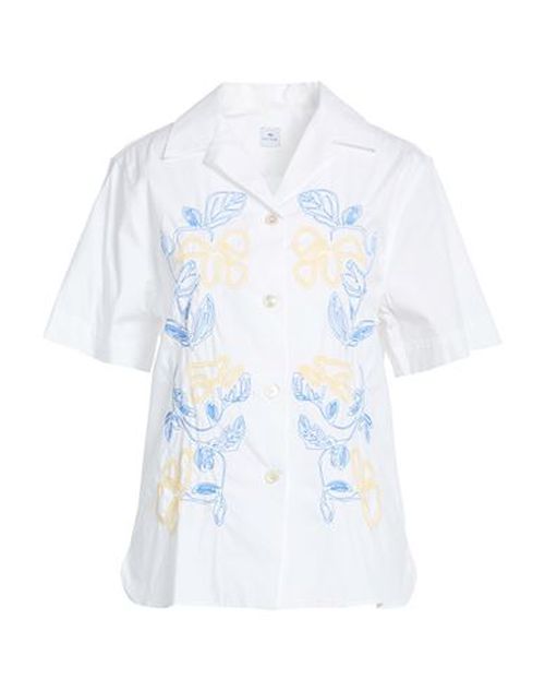 Woman Shirt White Size 4 Cotton, Elastane