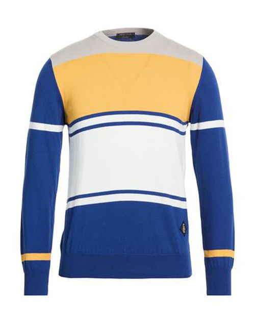 Man Sweater Blue Size 38 Cotton