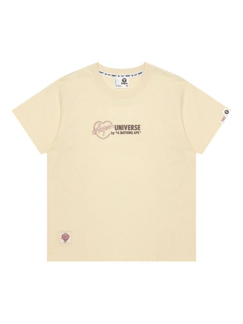 AAPE BY *A BATHING APE® logo-patch T-Shirt - Neutrals