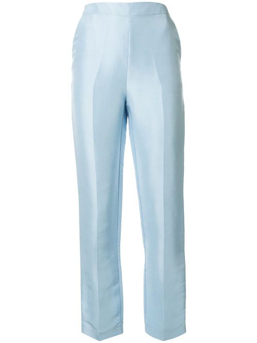 Non Chalant silk trousers - Blue