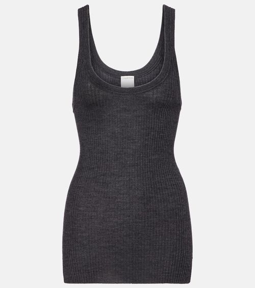 Ella ribbed-knit wool tank top
