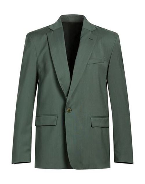 Man Blazer Dark green Size 40 Virgin Wool