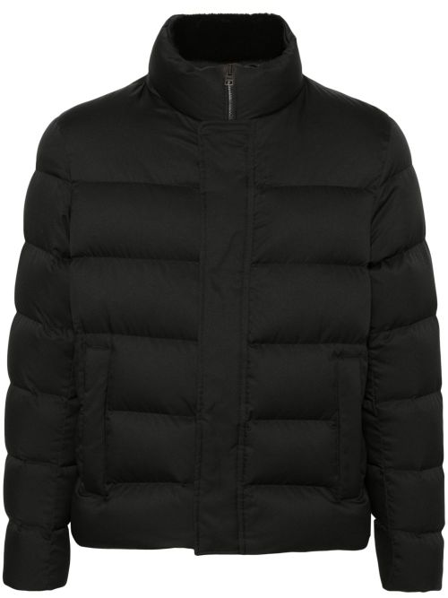 Goose Down Padded Down Jacket — Black
