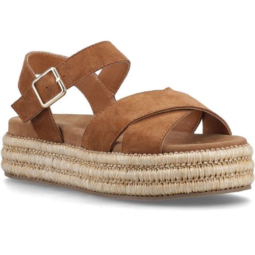 Hush Puppies Rosa Rafia Sandal Leather Women's Tan Sanda