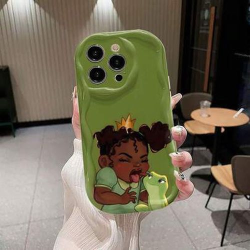 Princess And The Frog 3D Wave Edge Phone Case For IPhone 17 Air/16 15 14 13 12 Pro Max/17 16 15 14 Plus/13 12 11 Pro/X/Xs Max Shockproof Protective Ca