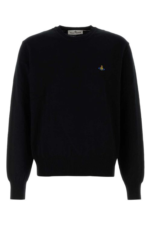 Black Cotton Blend Alex Sweater